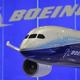 80970 a model of boeing 787passenger plane is