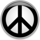 Peace button large