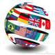 Flags world globe sphere 13916510