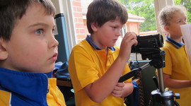 Timeline: Using technology for video making.