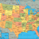 The united states of america map