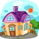 Casas de caricatura eps by gianferdinand d4q9x6j