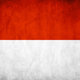 Indonesia grunge flag by think0