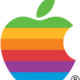 Apple computer logo rainbow