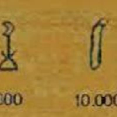 Timeline: tercer  milenio A.C   los egeipcios utilisaron base 10 utilizando los jeroglificos de la imagen