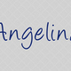 Free hand written font angelina