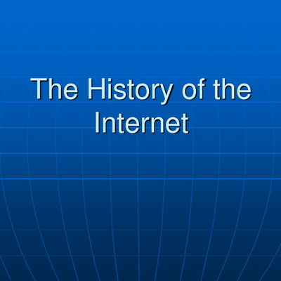 Timeline: parker wedig history of the internet timeline