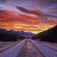 Landscapes fine quality road sunset background 1