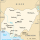 Nigeria politaical map