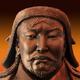 Genghis khan throneportrait