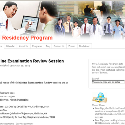 Timeline: NHG Residency Portal