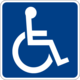 Handicapped accessible sign