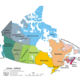 Political map of canada
