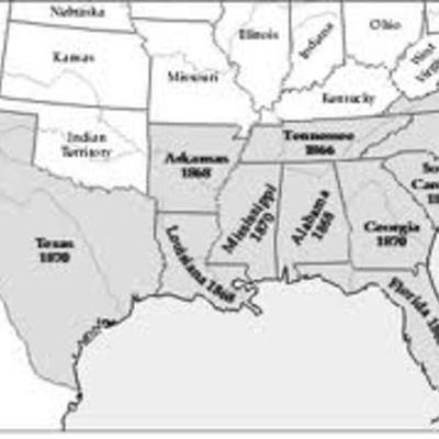 Timeline: South After the Civil War