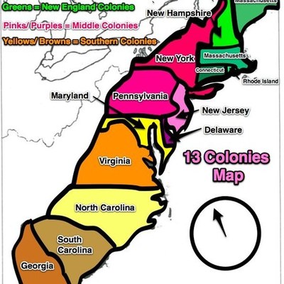 Timeline: 13 colonies