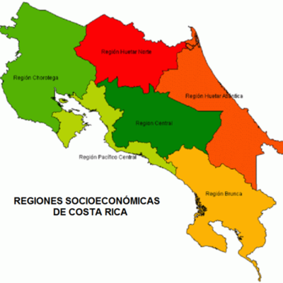 Timeline: Planeamiento Regiones socioeconómica de Costa Rica
