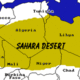 Sahara desert map