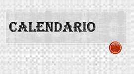 Timeline: CALENDARIO