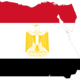 Egypt flag map