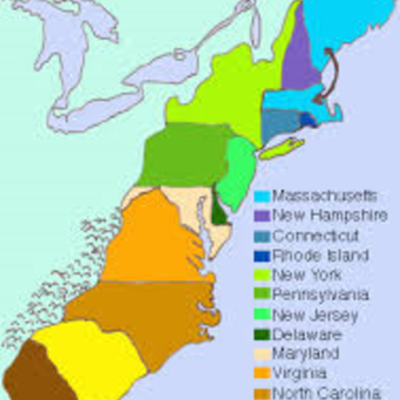 Timeline: The 13 Origional British Colonies