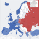 Cold war europe military alliances map en