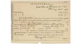 Timeline: Home Stead Act