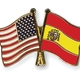 Flag pins usa spain