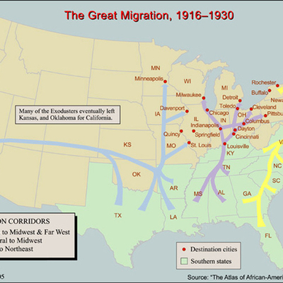 Timeline: Chinese immigration and Great Migration