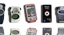 Timeline: Les inventions liées à l'évolution des parcours touristiques audio-guidés.