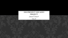 Timeline: 2000-Present Timeline