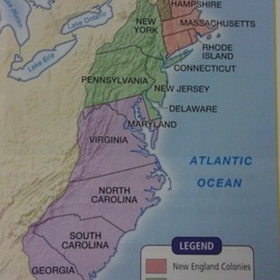 Timeline: 13 Colonies and their founders