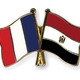 Flag pins france egypt