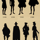 Mens fashion silhouettes