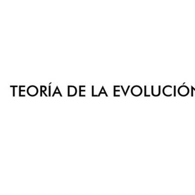 Timeline: ¡Teoría de la evolución!