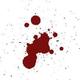Splattered blood