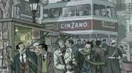 Timeline: Línea del tiempo, cómic El invierno del dibujante, fragmentos del cómic y hechos  políticos y sociales de España en los años 50.