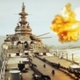Uss missouri in action c
