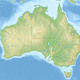 Large detailed relief map of australia