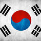 South korea grunge flag by think0