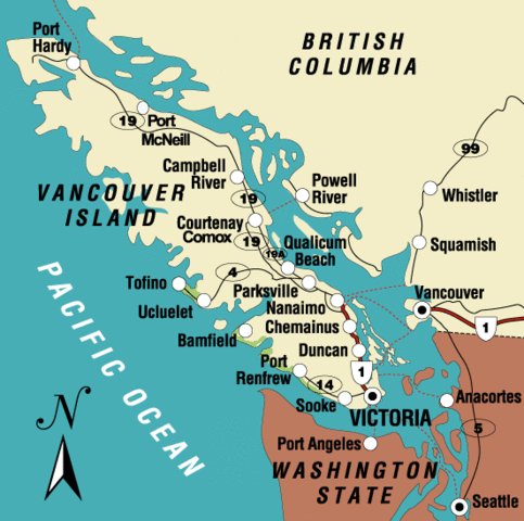 History Timeline Timetoast Timelines Vancouver Island Map