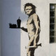 Bansky cave man with junk food