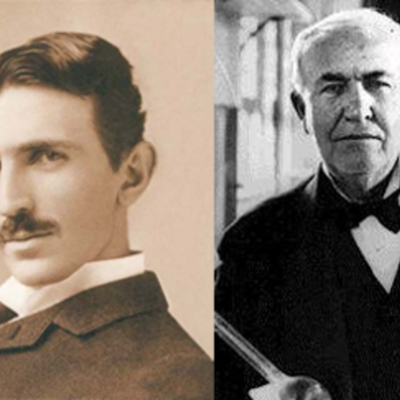 Timeline: Thomas Alva Edison  i Nikola Tesla