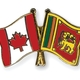 Flag pins canada sri lanka