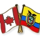 Flag pins canada ecuador
