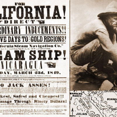 Timeline: major event during the goldrush