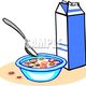 Cereal and milk