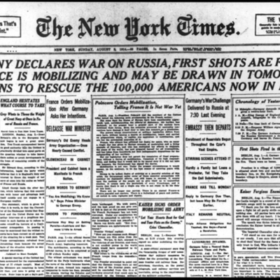 Timeline: World War I Time Line