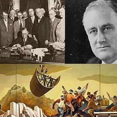 Timeline: great depression-new deal