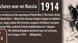 Timeline: August 1 -- Germany declares war on Russia.