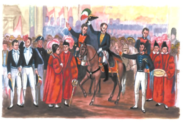 Conformación del Estado Mexicano timeline Timetoast